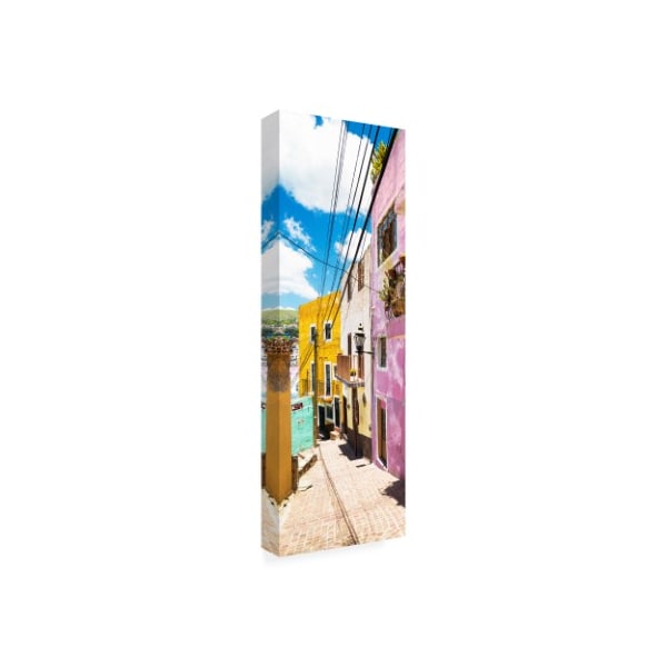 Philippe Hugonnard 'Viva Mexico 2 Street Scene Guanajuato' Canvas Art,8x24